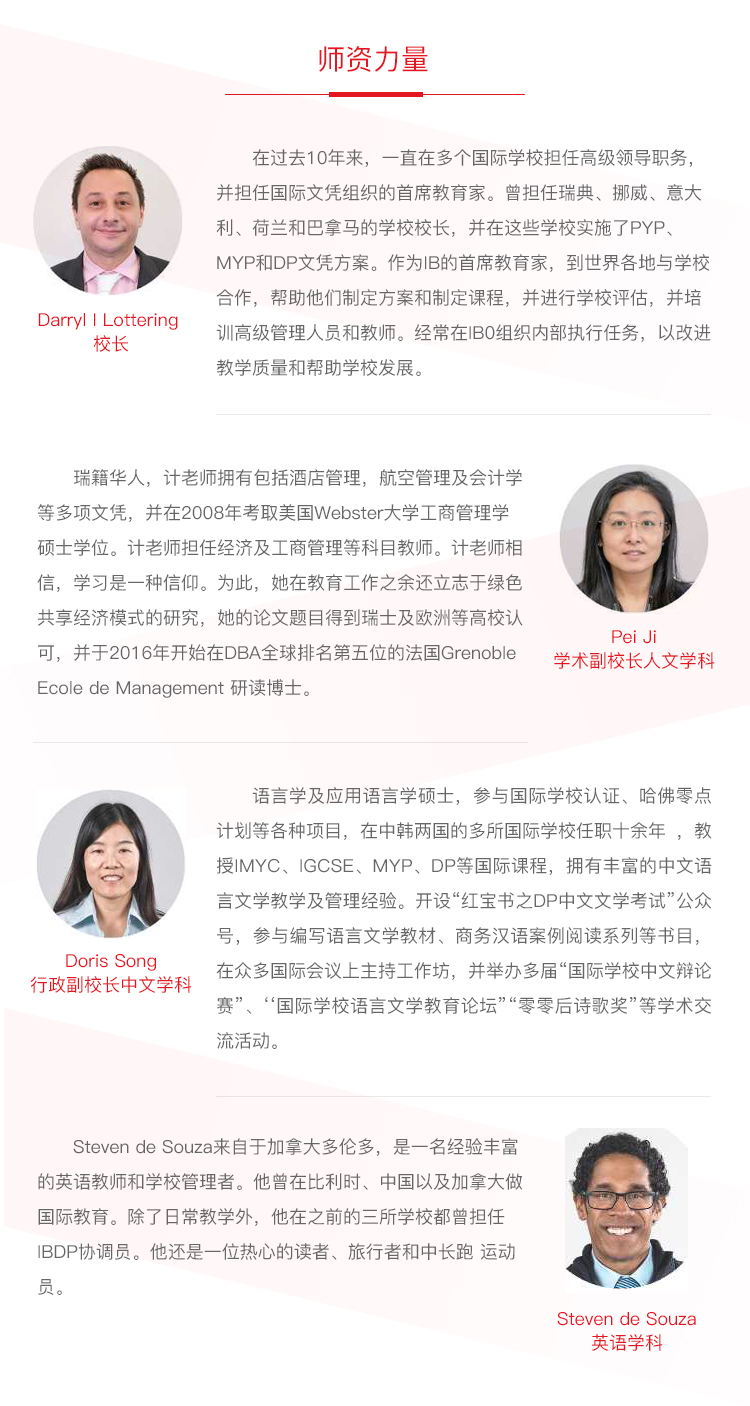 華二紫竹萊蒙尼亞學(xué)院師資